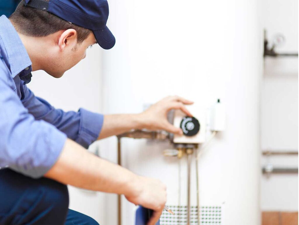 Water heater adjust