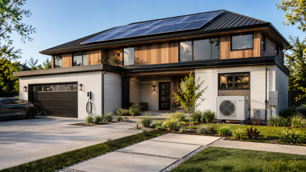 Modern Solar-Powered Eco Home